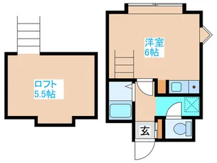 アップルハウス南郷II【1階】の間取り
