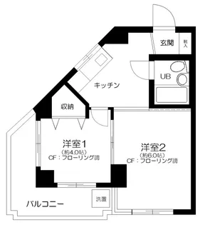 NYマンション【2階】の間取り