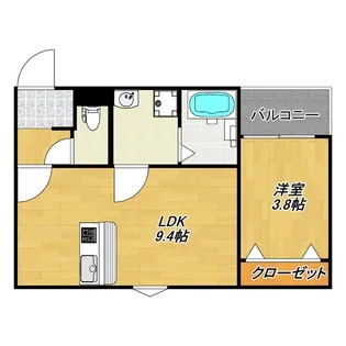 LECOCON一宮IX【1階】の間取り