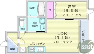 メゾンドA2【1階】の間取り
