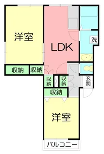 サンアベニュー龍城ケ丘【1階】の間取り