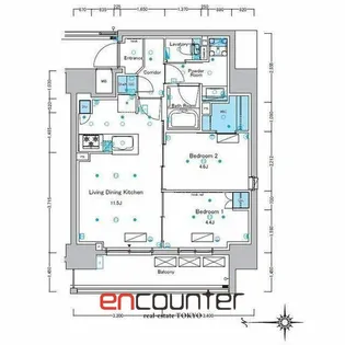 ルフォンプログレ浅草入谷【3階】の間取り