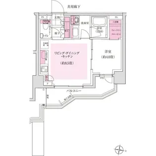 ディームス東陽町【7階】の間取り