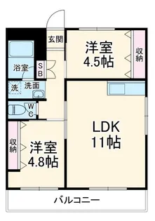 横溝ビル【3階】の間取り