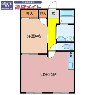 メゾン松阪弐番館【2階】の間取り