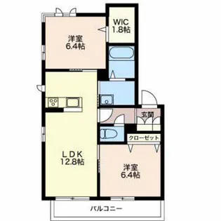 ラ・エスペランサ【2階】の間取り