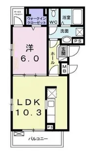 カノン【2階】の間取り