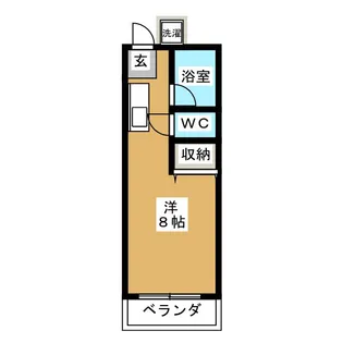 ウイスタリアハイム【1階】の間取り