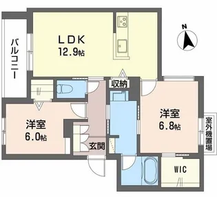 シャーメゾン セレッソ中桜塚【2階】の間取り