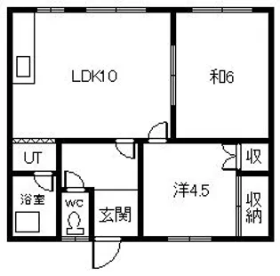 東山コーポ【1階】の間取り