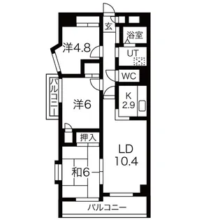 日本泉ビル【12階】の間取り