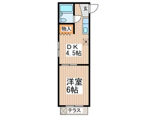 サントムハイツ【1階】の間取り