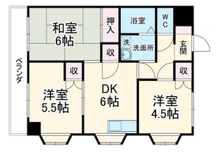 ヴェルドミール【3階】の間取り