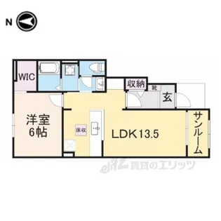 ラウレア1【1階】の間取り