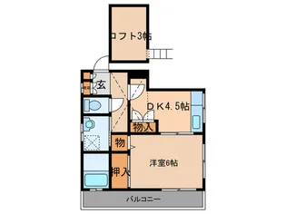 フラワ-ハイツ【2階】の間取り