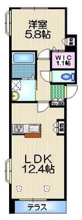 GARDEN TERRACE【1階】の間取り