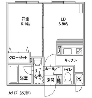 フローラ緑丘【1階】の間取り