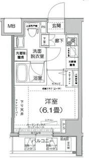 ルフレプレミアム芝公園【6階】の間取り