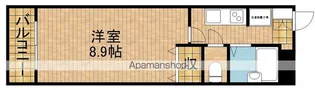 ホリホックイン八幡【8階】の間取り