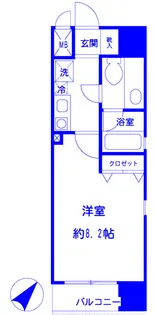 コニファー新子安【8階】の間取り