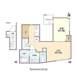 L’Allure Nishikoyama【2階】の間取り