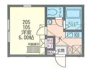 POLLUX戸塚【2階】の間取り