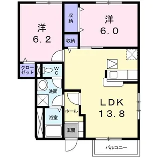 グランフィオーレ【1階】の間取り