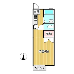 メゾンデスポアール【2階】の間取り