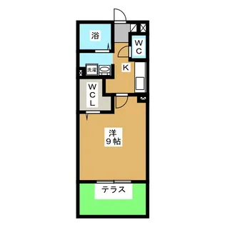 クレール翔【1階】の間取り