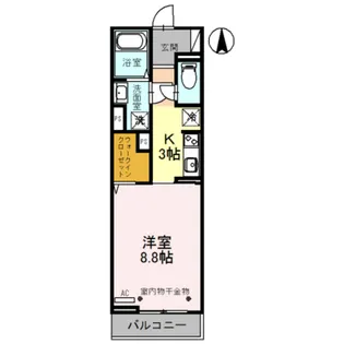 プラウド黒崎【2階】の間取り