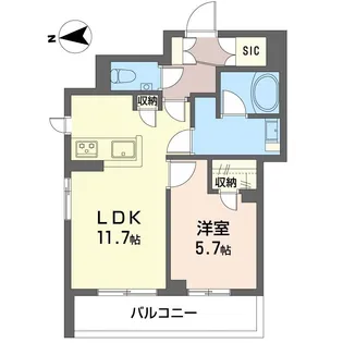 【新築】ホクレアセンター北【SHM】【1階】の間取り