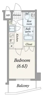 パレステュディオ虎ノ門【4階】の間取り