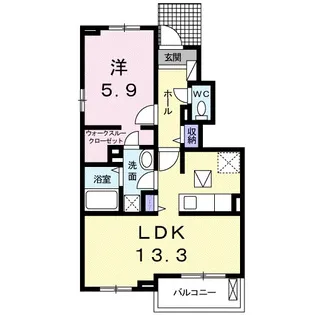 フェリーチェ【1階】の間取り