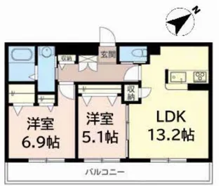 シャーメゾン ラ プロヴァンス【3階】の間取り