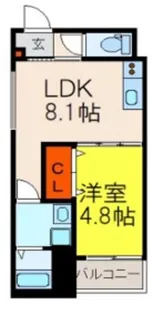 ALEGRIA三国ヶ丘【3階】の間取り