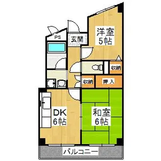 グランドール狭山【3階】の間取り