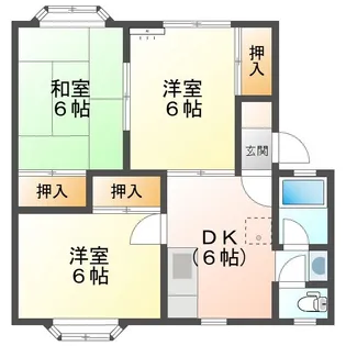 プラム一関B【2階】の間取り