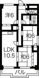 グランドメゾン大宮【4階】の間取り