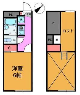 CraneII【1階】の間取り