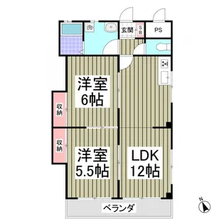 レジデンス田中A【1階】の間取り