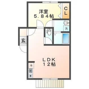 Sapphire Garden【1階】の間取り