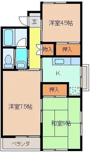 ハイツアバンテ B【2階】の間取り