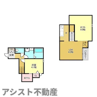 ADC飯塚駅西Bears【2階】の間取り