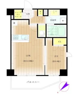 パレ・ド・ルピナス南千住【2階】の間取り