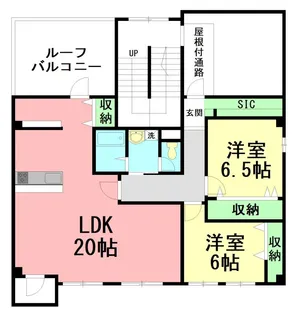 コンブロンビル【4階】の間取り