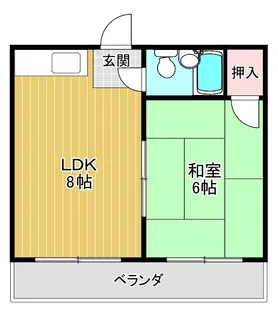 シティハイツ中町【3階】の間取り