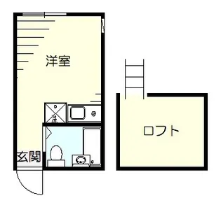ユナイト東門前エディントン【1階】の間取り