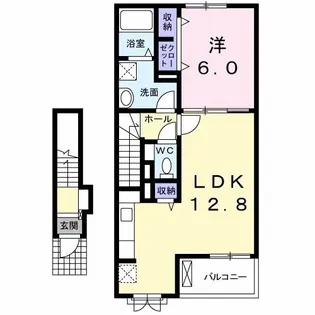 ポルト・ボヌールM I【2階】の間取り