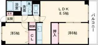 スカイビュー東土川【7階】の間取り