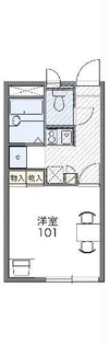 レオパレスflower【1階】の間取り